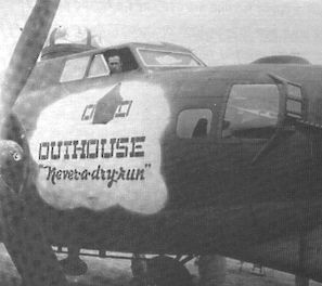 B-17 Bug der Copiloten-Seite mit der Bemalung.