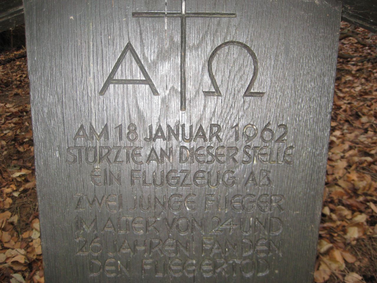 Gedenkstein am Dörenberg.